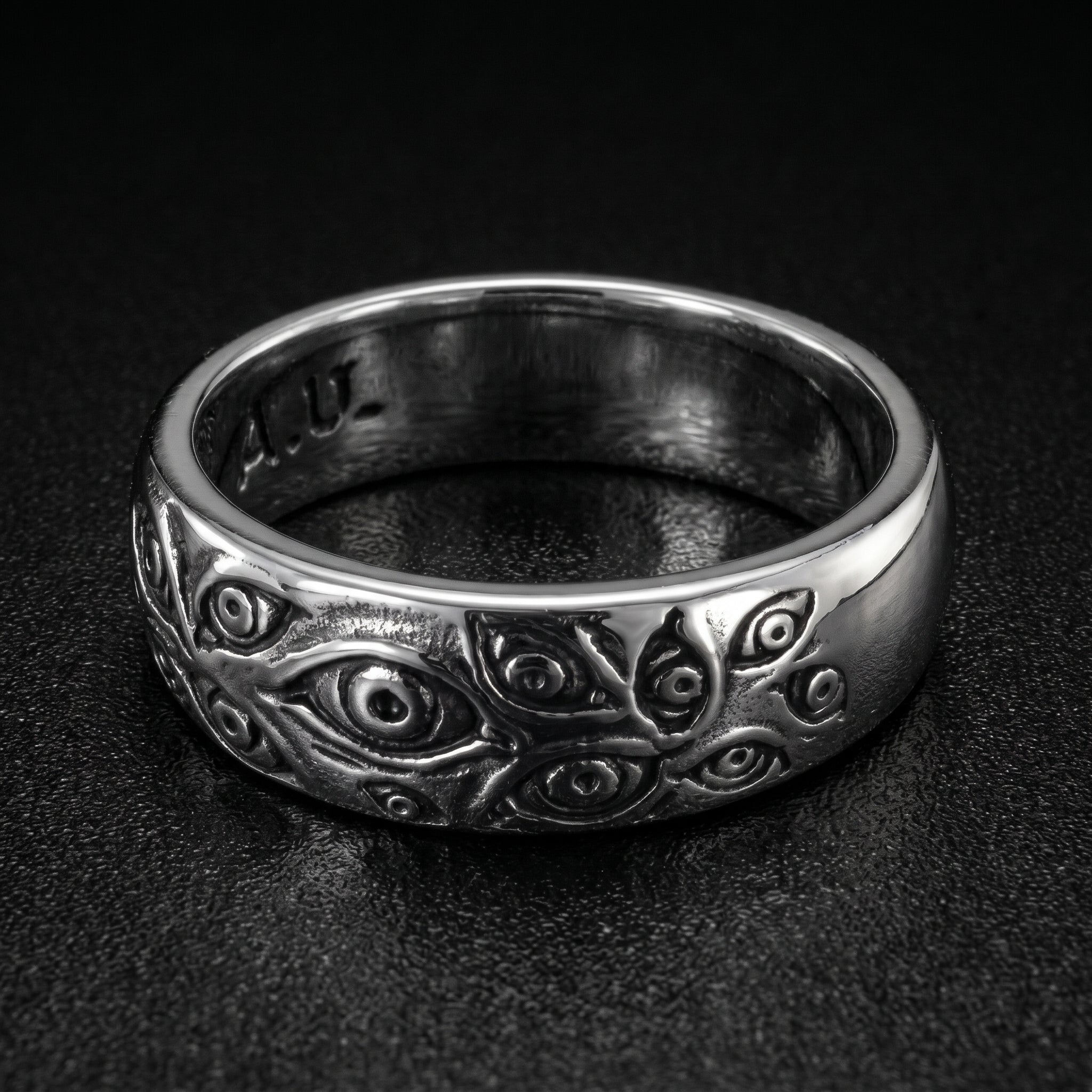 Anime Rings Ryomen Sukuna Cosplay Black Dead Eye Unisex Ring Prop Jewelry Outfits Gift Accessories Wholesale