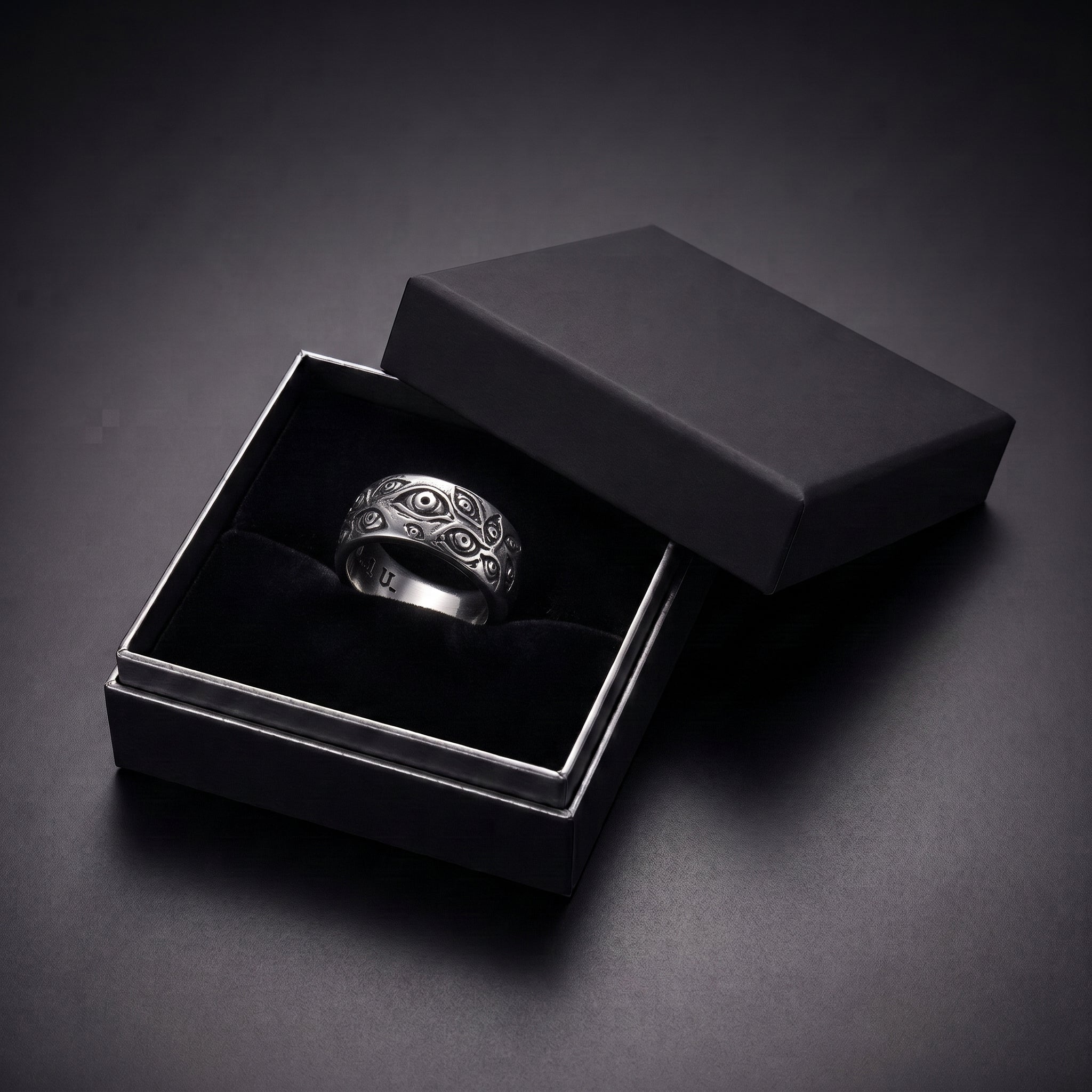 Anime Rings Ryomen Sukuna Cosplay Black Dead Eye Unisex Ring Prop Jewelry Outfits Gift Accessories Wholesale