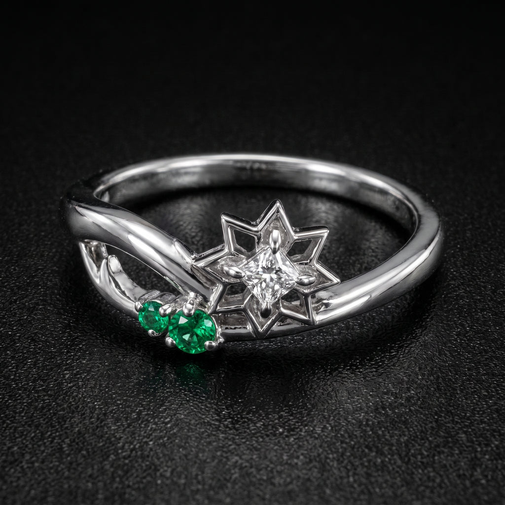**Sanemi Shinazugawa Inspired Ring – Wind Fang Jewelry