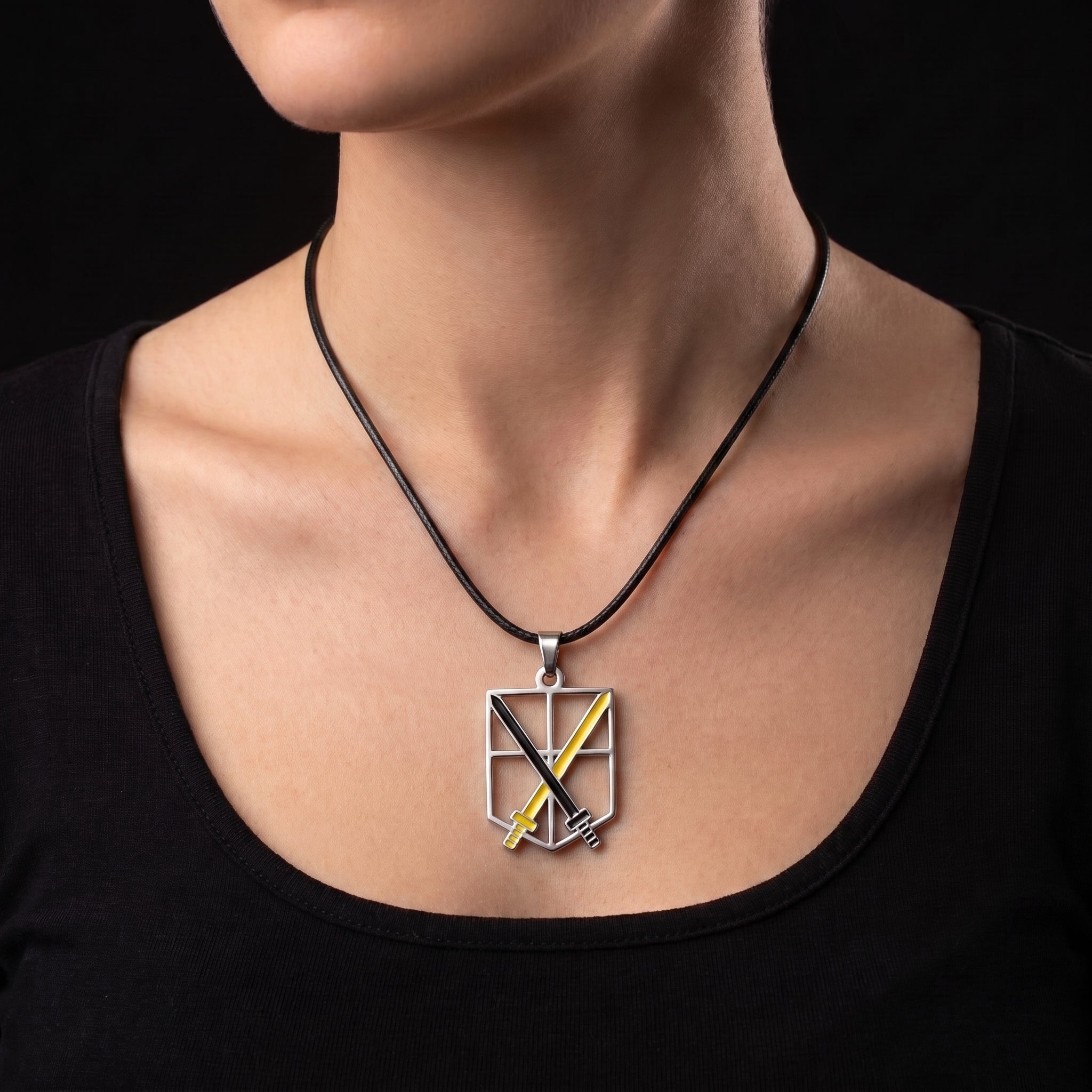 Levi Ackerman Inspired Necklace – Dual Blade Jewelry