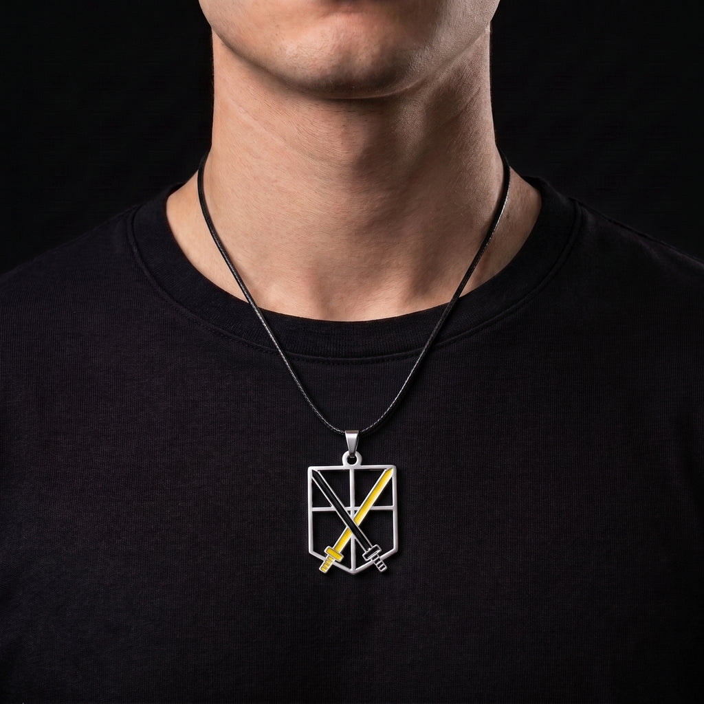 Levi Ackerman Inspired Necklace – Dual Blade Jewelry