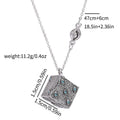 Jujutsu Kaisen Gojo Satoru Eye Dice Pendant Necklace - Anime Metal Cube Charm Jewelry Accessory 