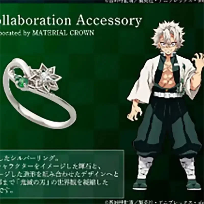 **Sanemi Shinazugawa Inspired Ring – Wind Fang Jewelry